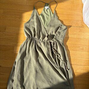 Tobi Green Wrap Dress
